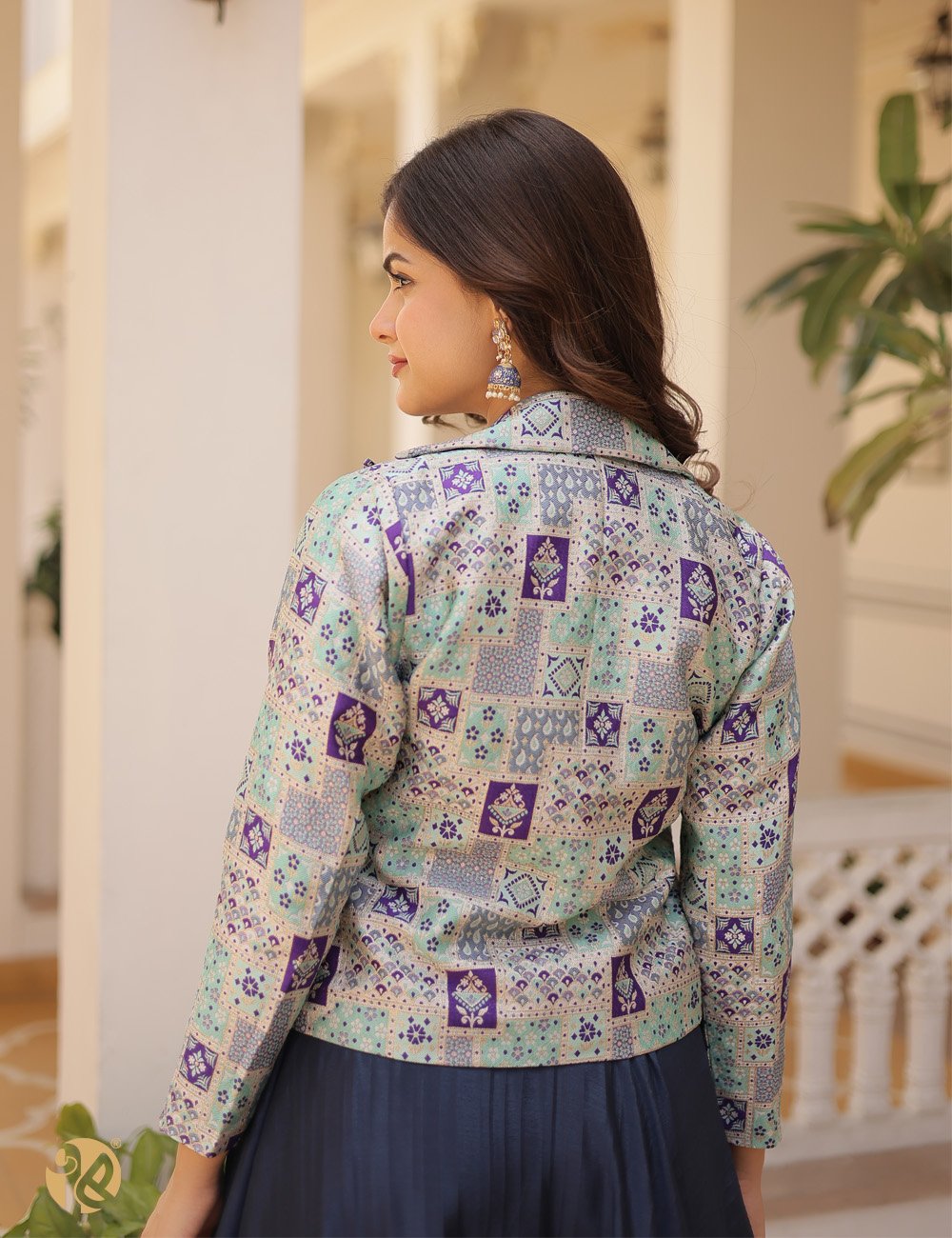 Grey 3 Piece Fully Stitched Roman Silk Salwar Kameez
